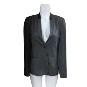 Size 4 Elie Tahari Gray Blazer Tailored Suit Jacket